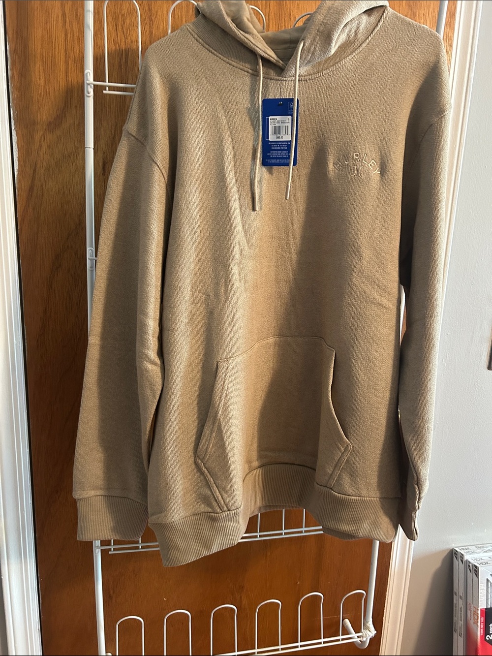 Hurley Men's Crewneck Hoodie in Tan